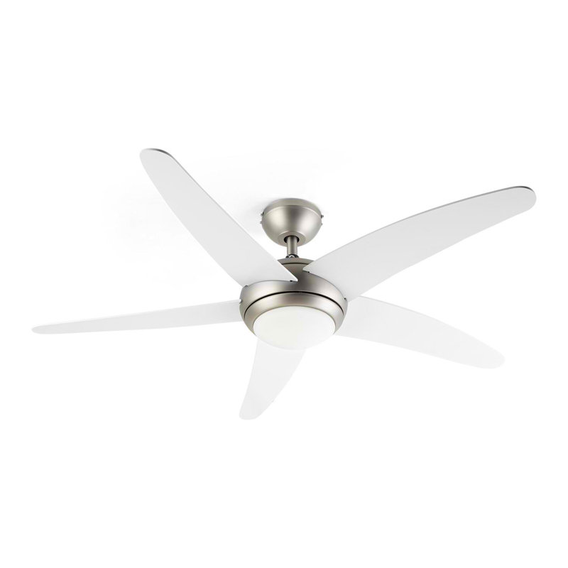 134cm Ceiling Fan with Light Kit, Black