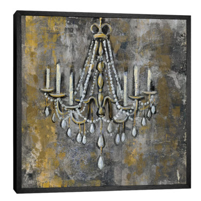 Vintage Chandelier II by Silvia Vassileva - Print on Canvas