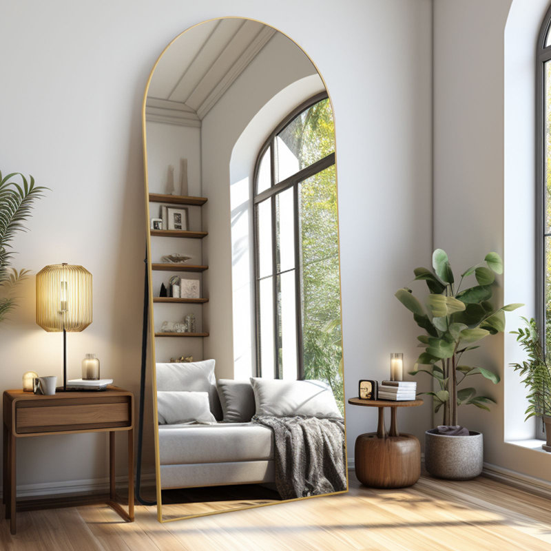 Miroir Kadeshia, 71 po x 26 po, Or