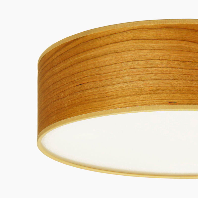 Tsuri Wood Flush Mount, Cherry, 10 cm H x 40 cm W x 40 cm D