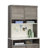 Wood Hutch With Craft Storage, Brown