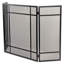 Country Living Pinecrest Mesh Fireplace Screen with Durable 3-Panel Steel Frame - Brass Handles