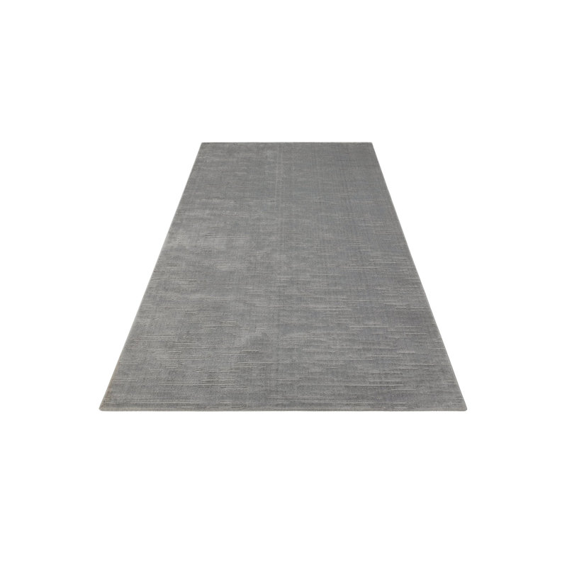 Premium Machine-Woven Carpet, 5.2 x 7.5 Feet, 100% Micropolyester, 2300 g/m² | Soft Grey Color, 192,000 Thread Points | Easy to Clean, Vacuum & Spot Clean | Ideal for Living Rooms, Bedrooms & Hallways