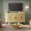 Buffet 47,2 "en rotin avec tablette réglable