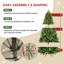Arbre de Noël artificiel avec base en métal pliable-170055537