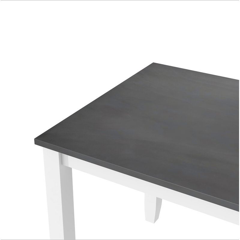 Ensemble de table de salle à manger 5 pièces Rustic Minimalist, Gris