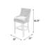 Tabouret d'appoint en bois massif Clydean