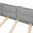 Sturdy Wood Platform Bed with Guardrail and Pillow for Relaxing Sleep