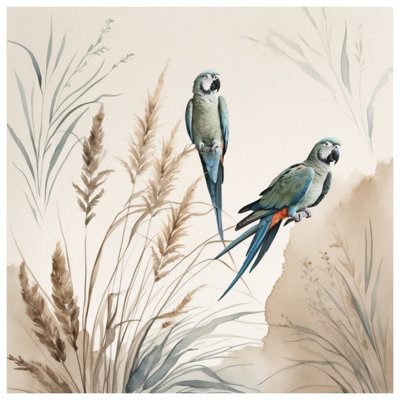 Parrots In Natural Habitat Blankets