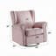 Fauteuil pivotant rembourré en tissu avec fauteuil coulissant (fauteuil inclus)