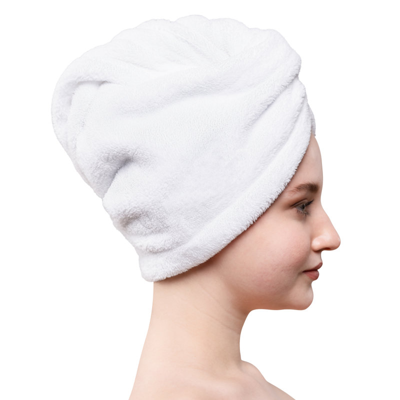 Serviettes pour cheveux Peacham, Blanc