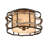 Adirondack Fabric Semi Flush Mount