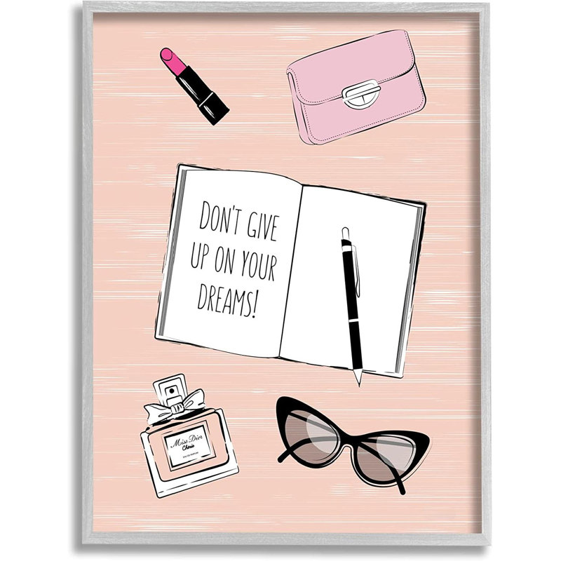 Don't Don't Up Dreams, Estampe numérique Farmhouse, H 16 po x l 20 po