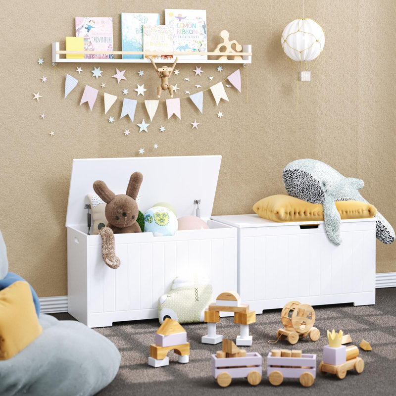 Merritt Toy Box, White