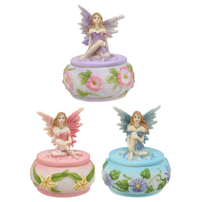 Resin Jewelry Box + Figurine Included