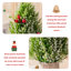 Arbre de Noël cachemire vert 18,5 po H
