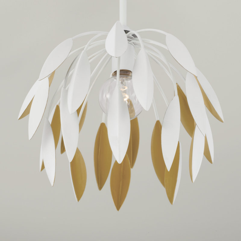 1 - Light Novelty Pendant, White, 63"H x 14"W x 14"D