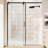 56"-60"W X 76"H Single Sliding Shower Door Soft Close With 1/4" Clear Tempered Glass