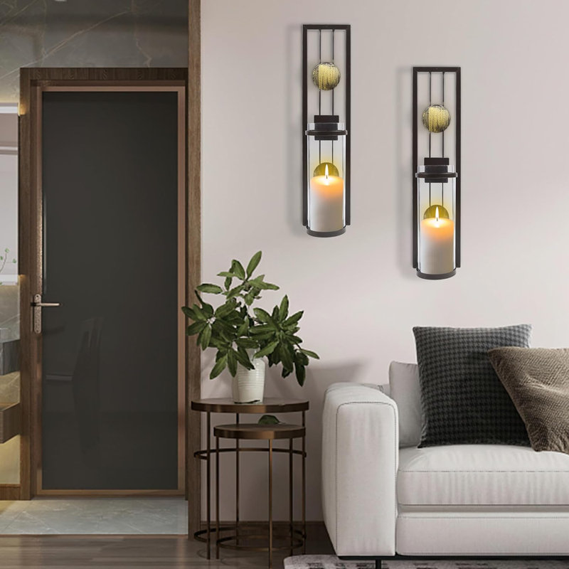 Wall Lamp With Candle Holder