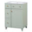 Meuble-lavabo de 24 pouces avec lavabo en céramique, deux tiroirs et une porte pour un rangement efficace et une conception élégante-2125351433