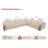127.4” Wide L Shaped Sectional Sofa Couch Right Hand Facing-109101416