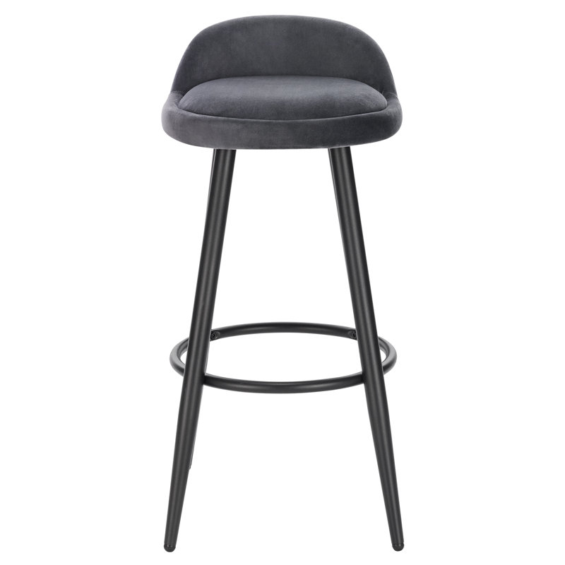 Askern Upholstered Counter Stool, Dark Grey