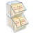 Azar Displays Two-tier Clear Organizer, 2-pack