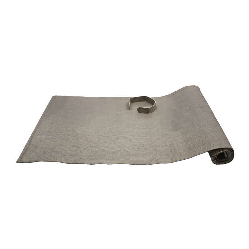 Tischläufer beige gemustert 150 cm lang beschichtet