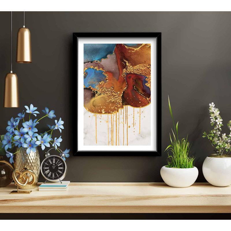 Peinture élégante en panneau de fibres à densité moyenne, 15,0 po x 20,9 po | 100% panneau de fibres à densité moyenne (épaisseur: 0,1 pouce) et cadre 100% bois (épaisseur: 0,9 pouce) | Superbe art mural pour la décoration intérieure, parfait pour les salons et les bureaux