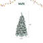 Arbre de Noël enneigé pré-éclairé avec pommes de pin-115294077
