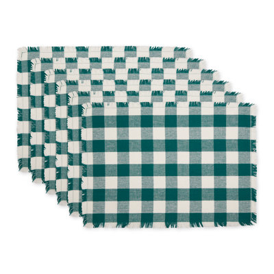 Ensemble de napperons à franges 6 pièces