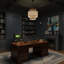 Lustre cylindrique avec capuchon en rotin