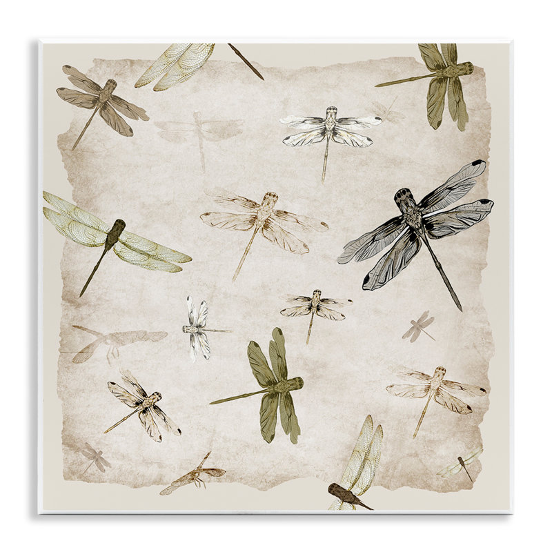 Plaque murale «Glide In Grace Libellules» par Jacob Q