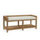 Glinda Wicker Shelves Storage Bench