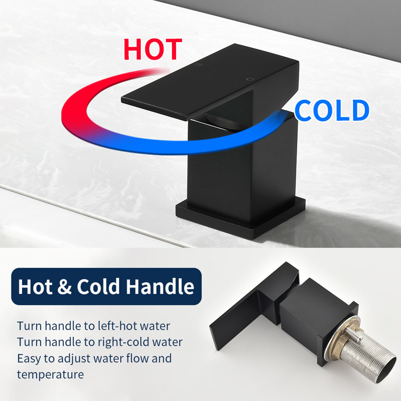 Deck Mount Roman Tub Faucet Set Waterfall High Flow Bathtub Faucets, Black