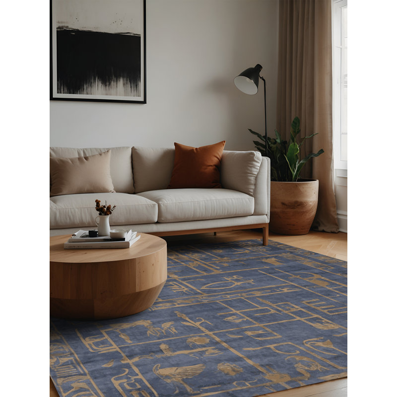 Tapis gris lavable à la machine, Carré 4 pi