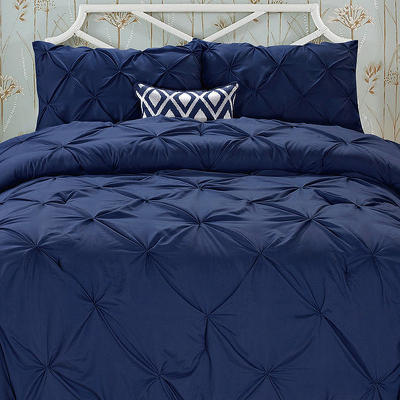 Ensemble d'édredon 3 pièces, Bleu brumeux, Double / Grand