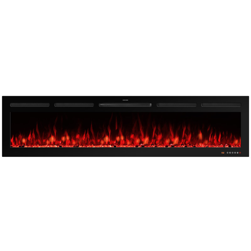 Abria Smart Electric Fireplace Inserts, 17.7" H x 60" W x 5.5" D