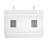 Dejean 54" Double Bathroom Vanity with Grain White Engineered Stone Countertop without Mirror-1914765641