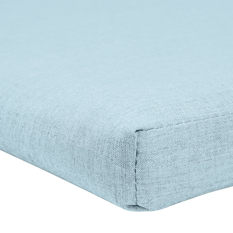Sunbrella® Bench Cushion, Canvas Air Blue Sunbrella® Canvas