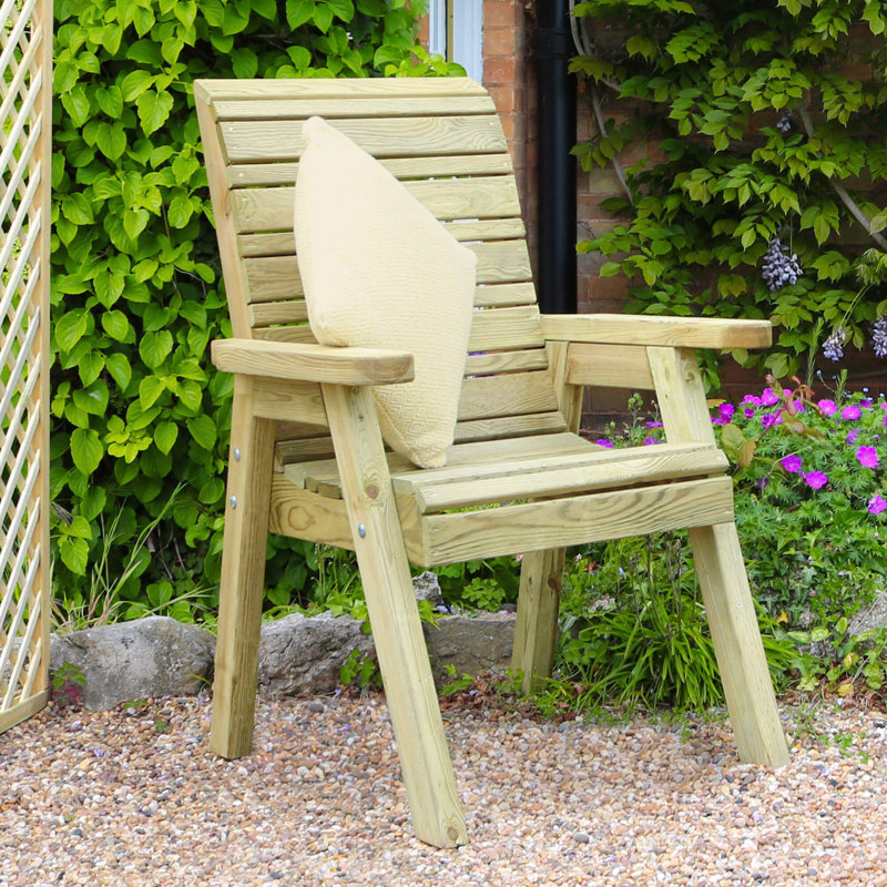 Strader 4 - Person Wood Patio Dining Set with Rectangular Table