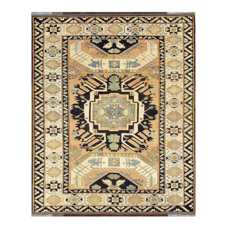 Oriental Area Rug in Rust