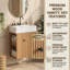 Ensemble de meuble-lavabo simple 21,6 po avec plateau en céramique Gabrielle-280020928