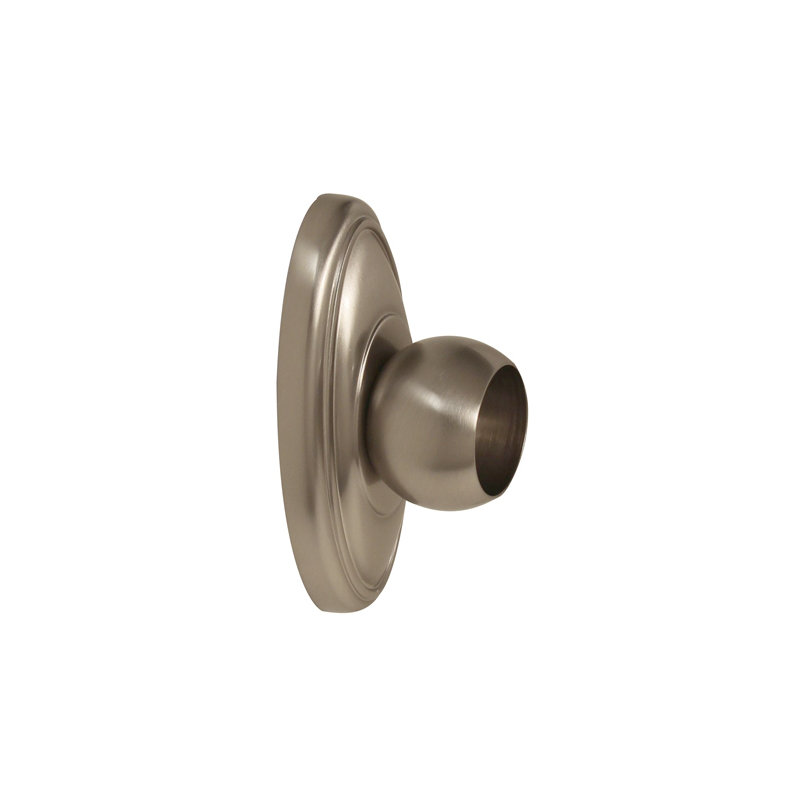 Arch Shower Rod Brackets, Satin Nickel