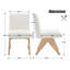 Charies Mid-Century Upholstered Dining Chair with Sturdy Wood Legs Accent Chair Sturdy Wood Frame Dining Chair for Dining Room/Living Room-298242516-298242518