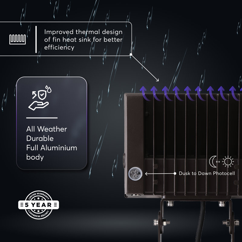 LED Flood Light - 21000 Lumen - 5000K - Bronze