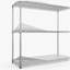 Étagère grillagée à 3 niveaux, 1050 LBS NSF à hauteur réglable dans le garage, tablettes en métal résistantes-361690588