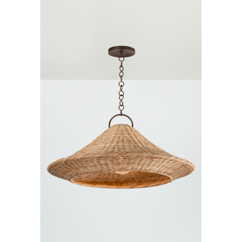 Luminaire suspendu 1 lumière Baychester, H 15 po x l 32 po x P 32 po