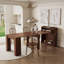 Table de salle à manger extensible moderne avec rangement Stowspan avec finition en mélamine et structure en bois-129599525