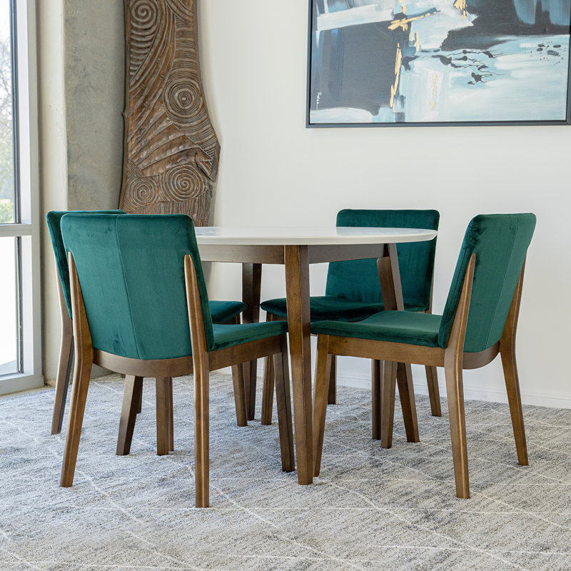 Ensemble repas pour 4 personnes Tottenville, Vert